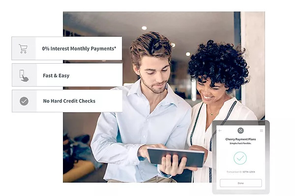0% Interest monthly payments*, Fast & Easy, No Card Credit Checks
